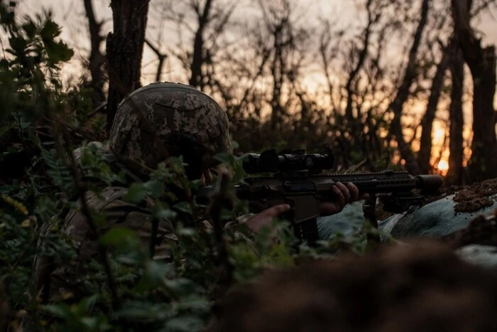 Ukrainian troops liberated the forest area